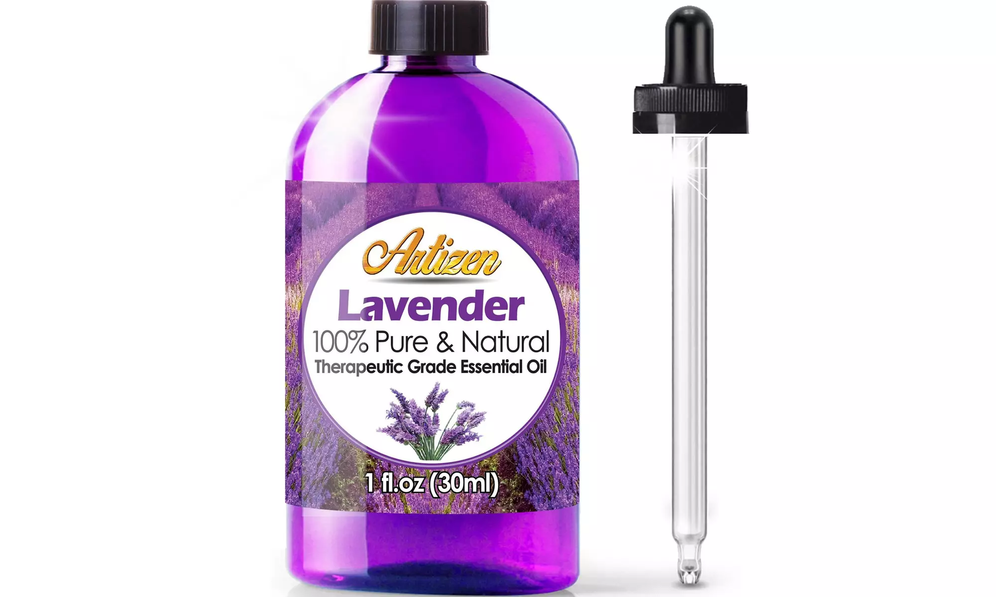 Artizen Lavender Essential Oil PURE NATURAL Therapeutic Relaxation, 1-Ounce - Primary Image