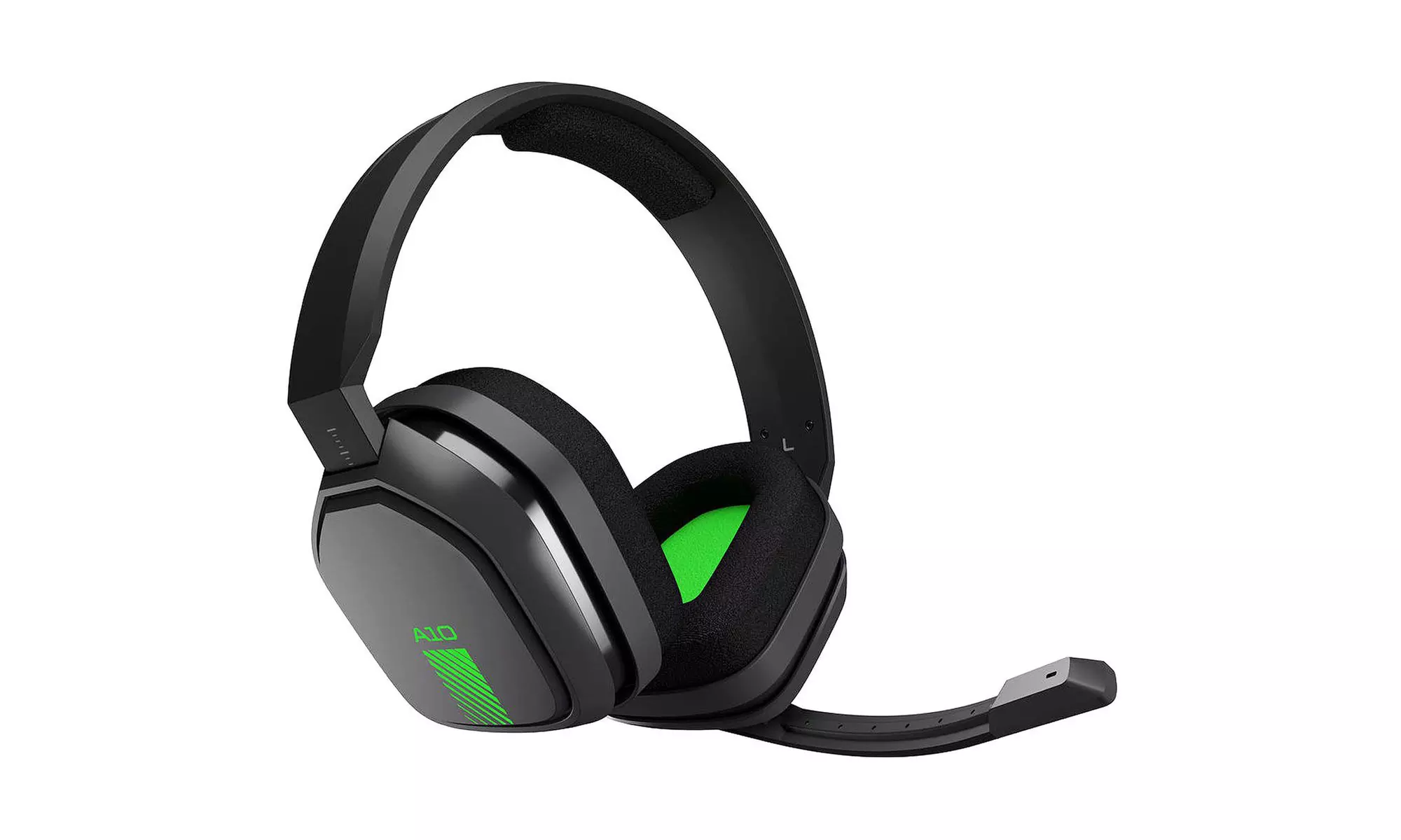 Logitech Astro A10 Wired Gaming Headset w/ Boom Mic for PC and Xbox - Gray/Green - Primary Image