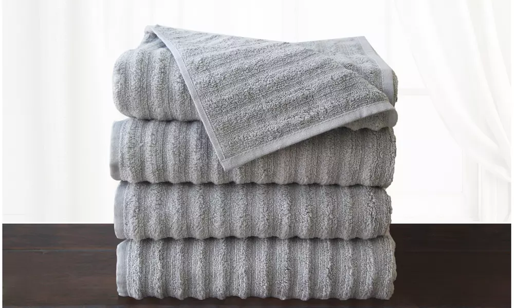 Elegance Spa 100% Combed Zero Twist Cotton Bath Towel Set (4 Pack) - Primary Image