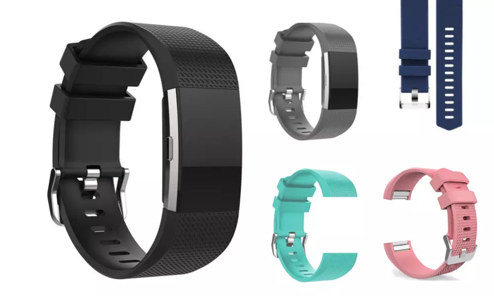 Fitbit Charge 2 Silicone Replacement Band (2-Pack) - Primary Image