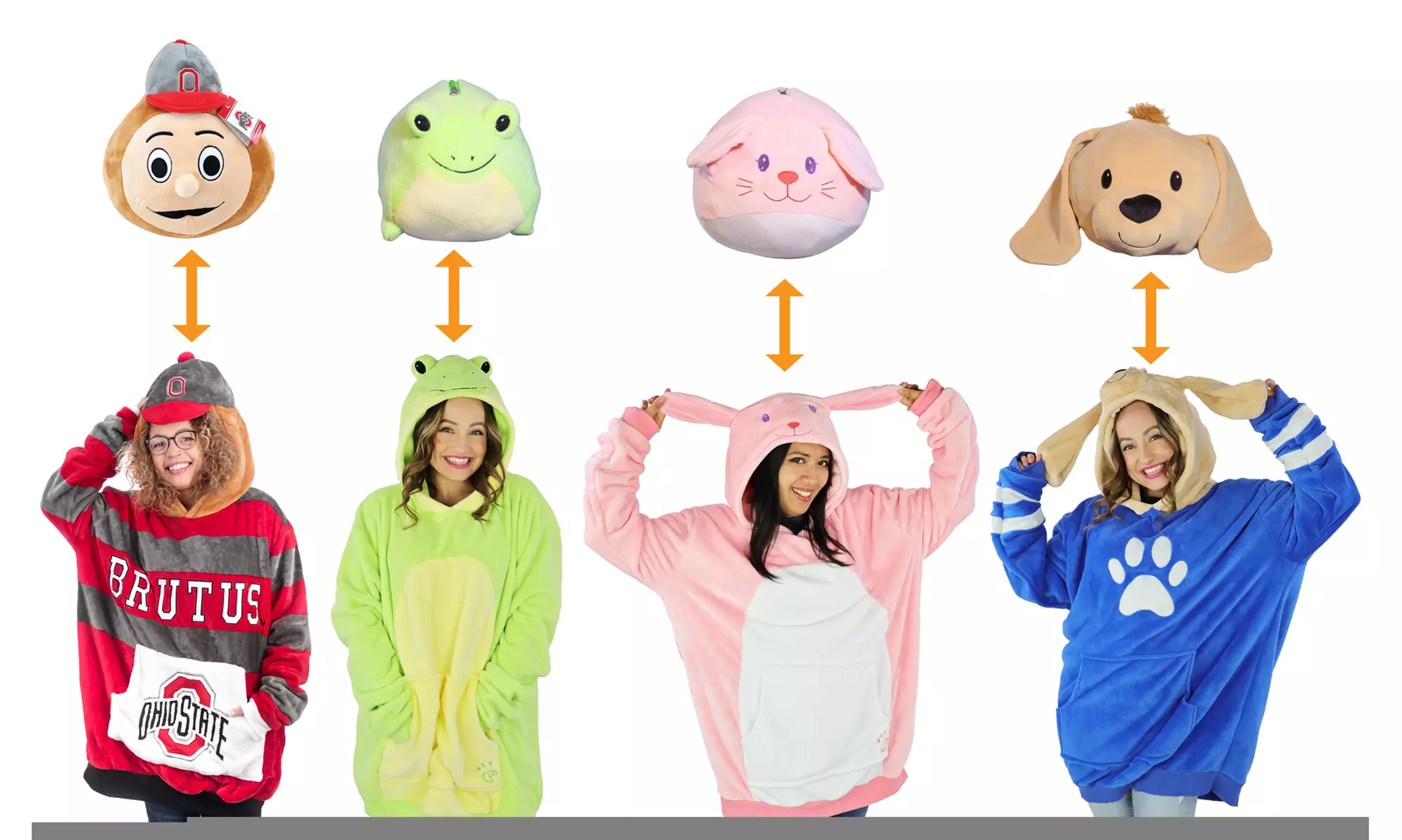 Plushible 2-in-1 NCAA Sports Snugibles - Primary Image