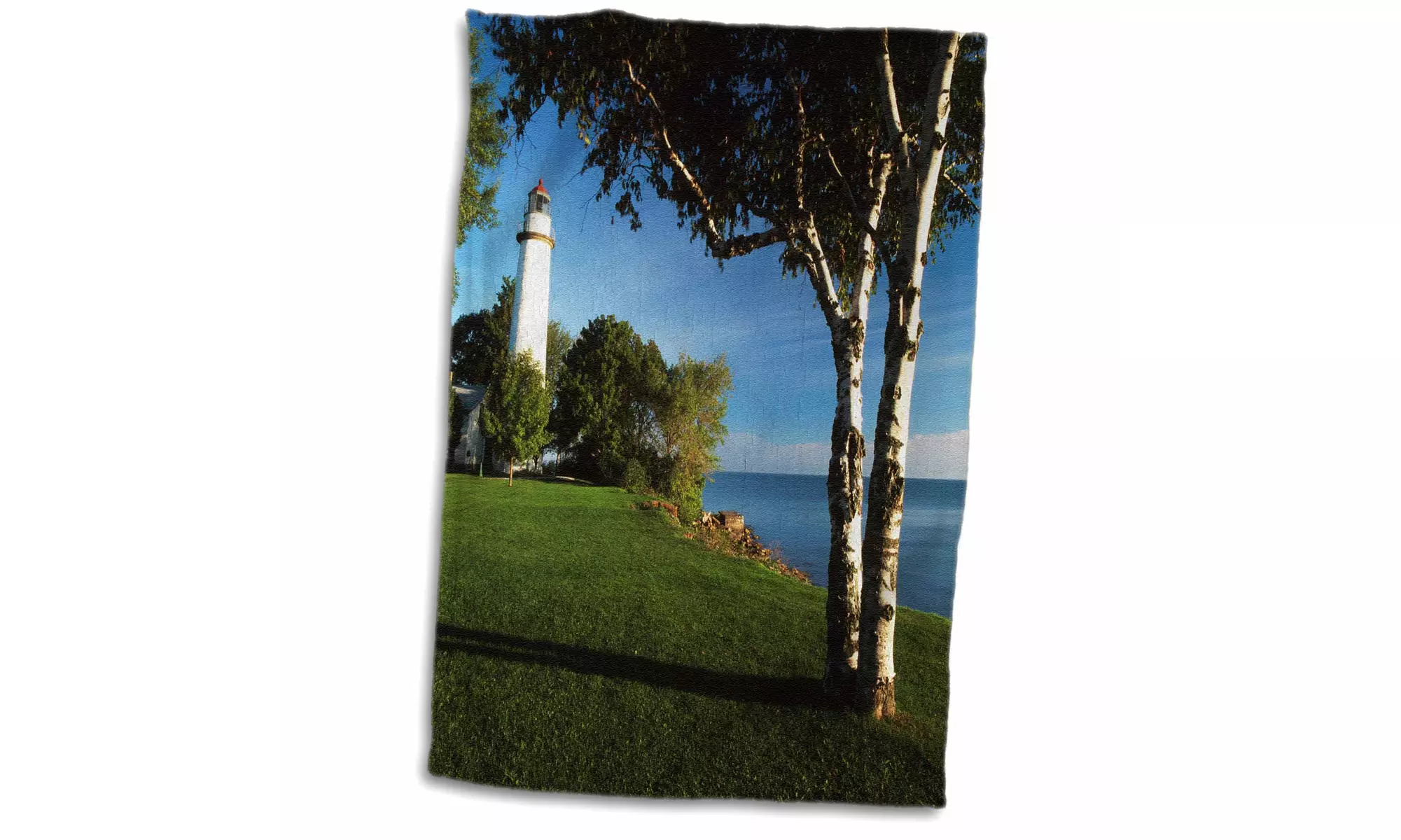 Towel - Lake Huron Ponte Aux Barques Lighthouse, Michigan, USA - US23 AJE0020  - Primary Image