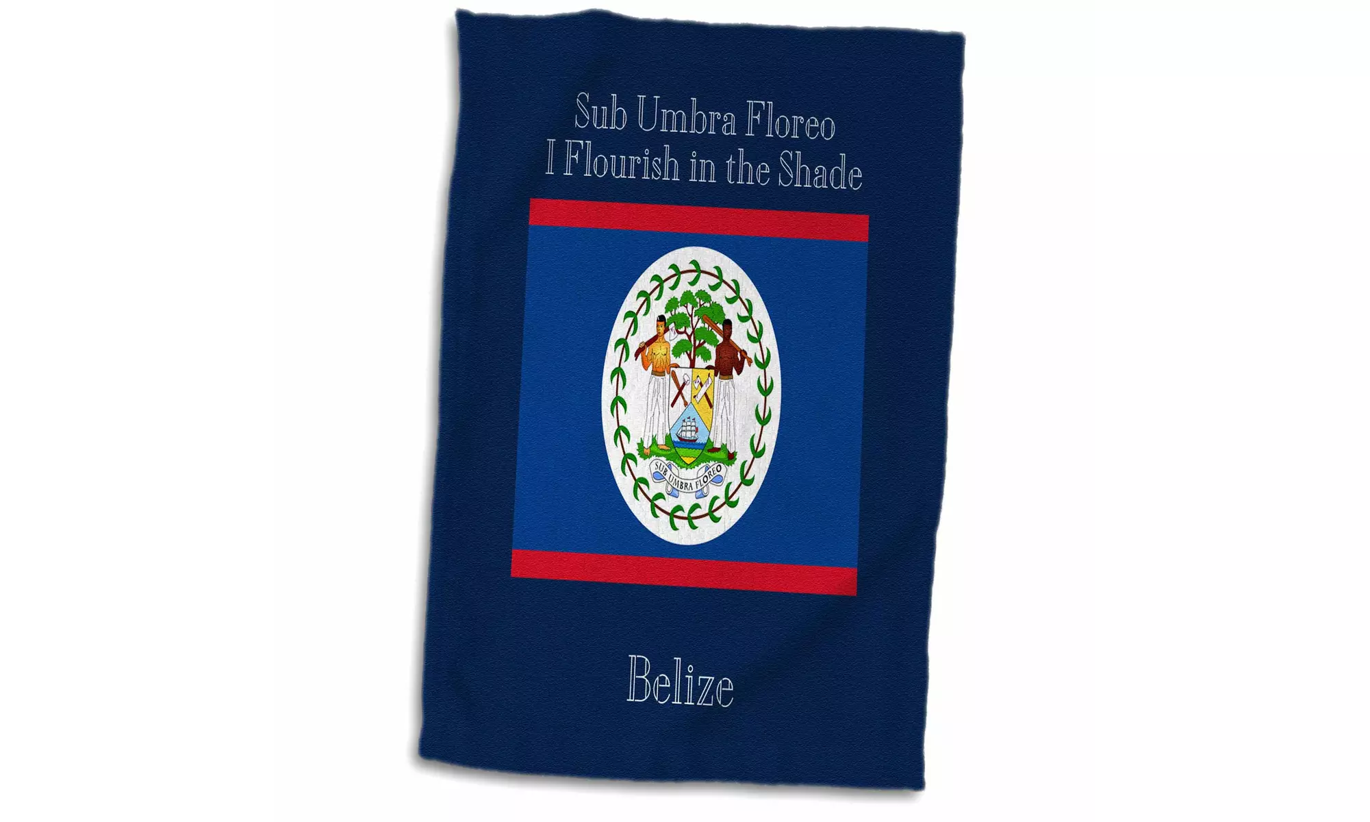  Towel - Flag and Motto of the Central American country of Belize. - Second Medium
