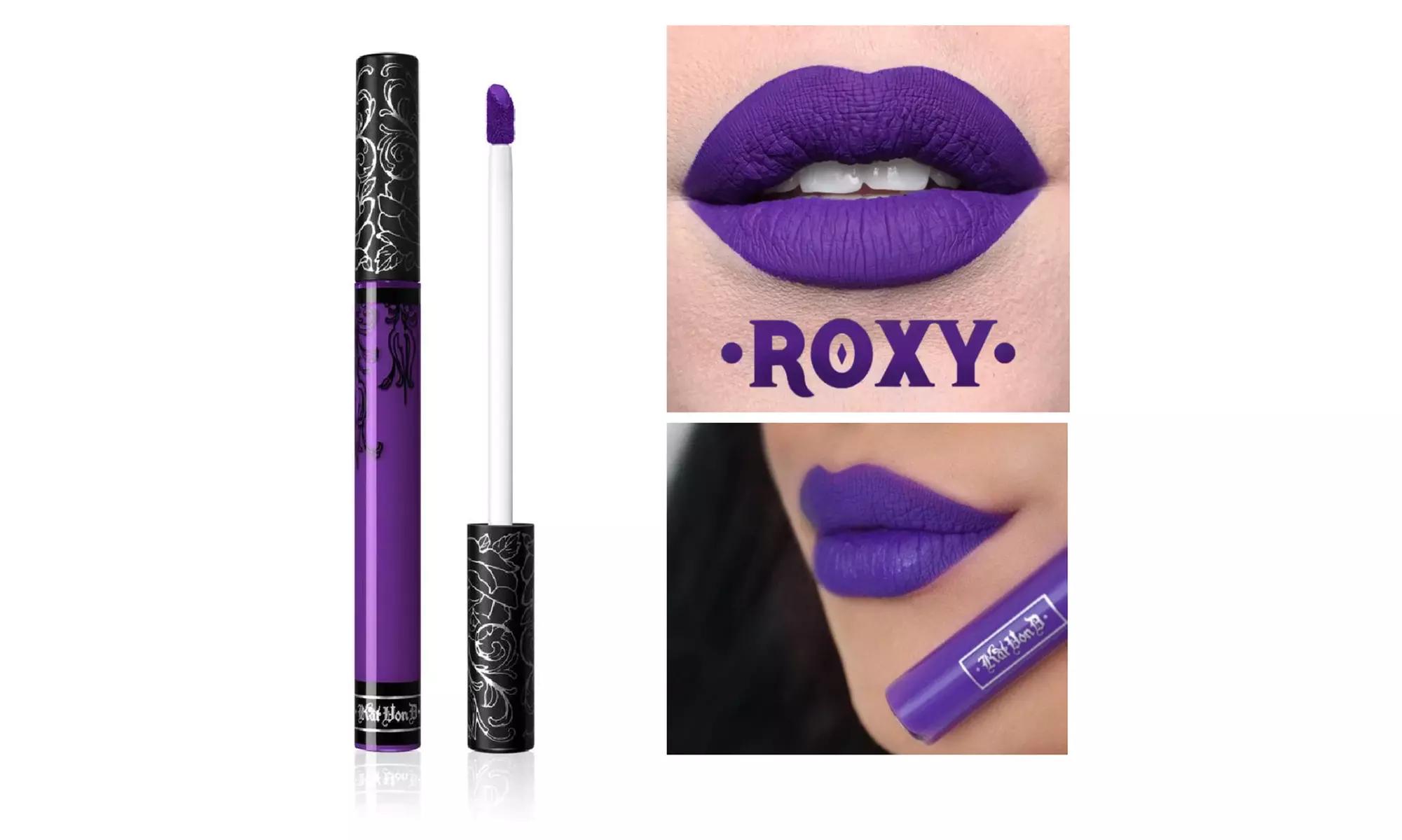 Kat Von D Vegan Everlasting Liquid Lipstick - Roxy Purple - Primary Image