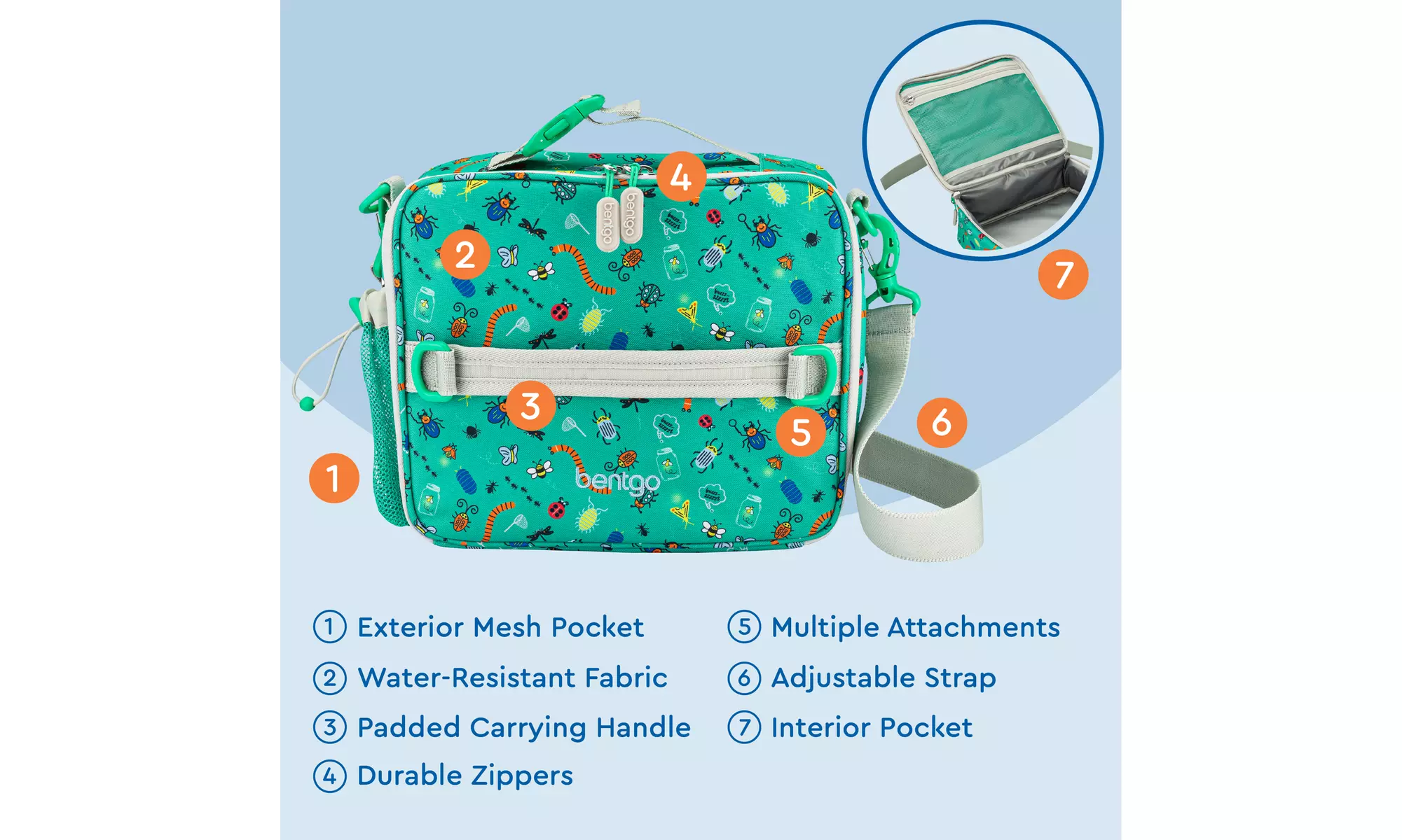 Bentgo Kids Lunch Bag - Durable and Double Insulated