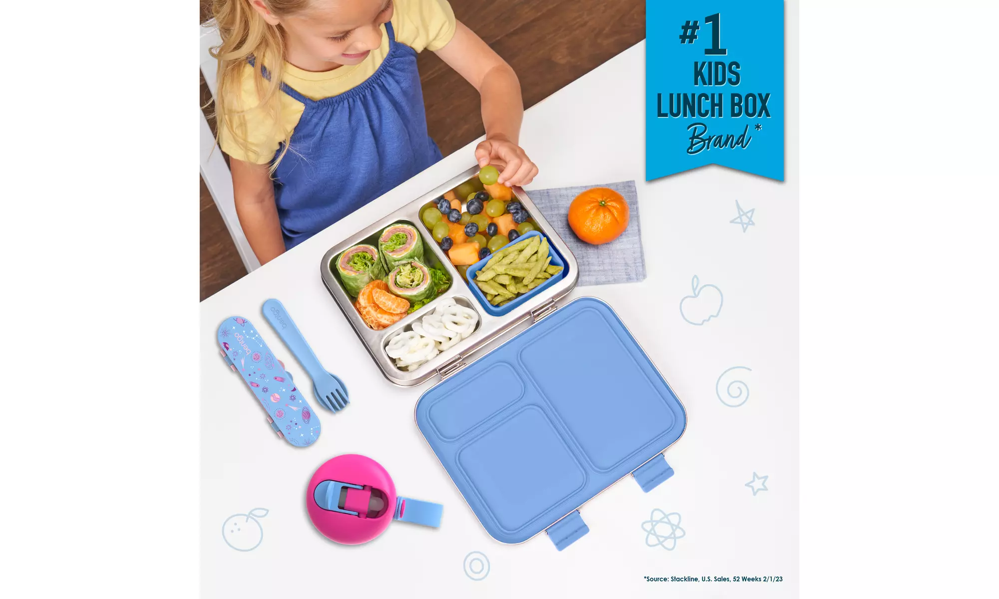 Bentgo Kids Stainless Steel Leak-Resistant Lunch Box