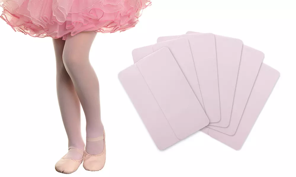 Girls 40 Denier Footed Tights (6-Pair Pack) - Second Medium