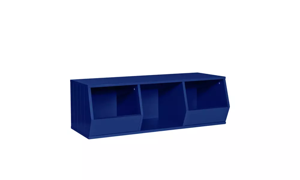 Storage Stacker - 2 Veggie Bins, 1-Cubby in Assorted Colors - Primary Image