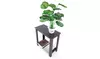 Simple Two-layer Bedside Cabinet Coffee Table Brown