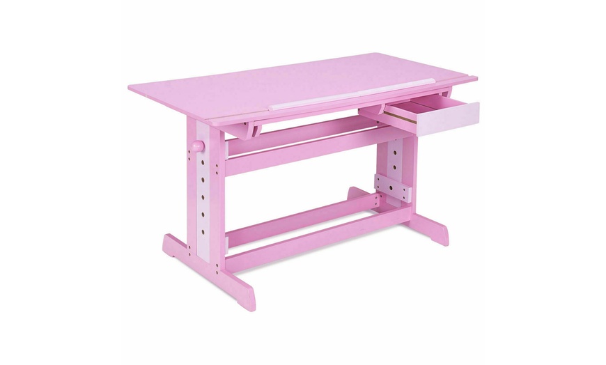 pink drawing desk