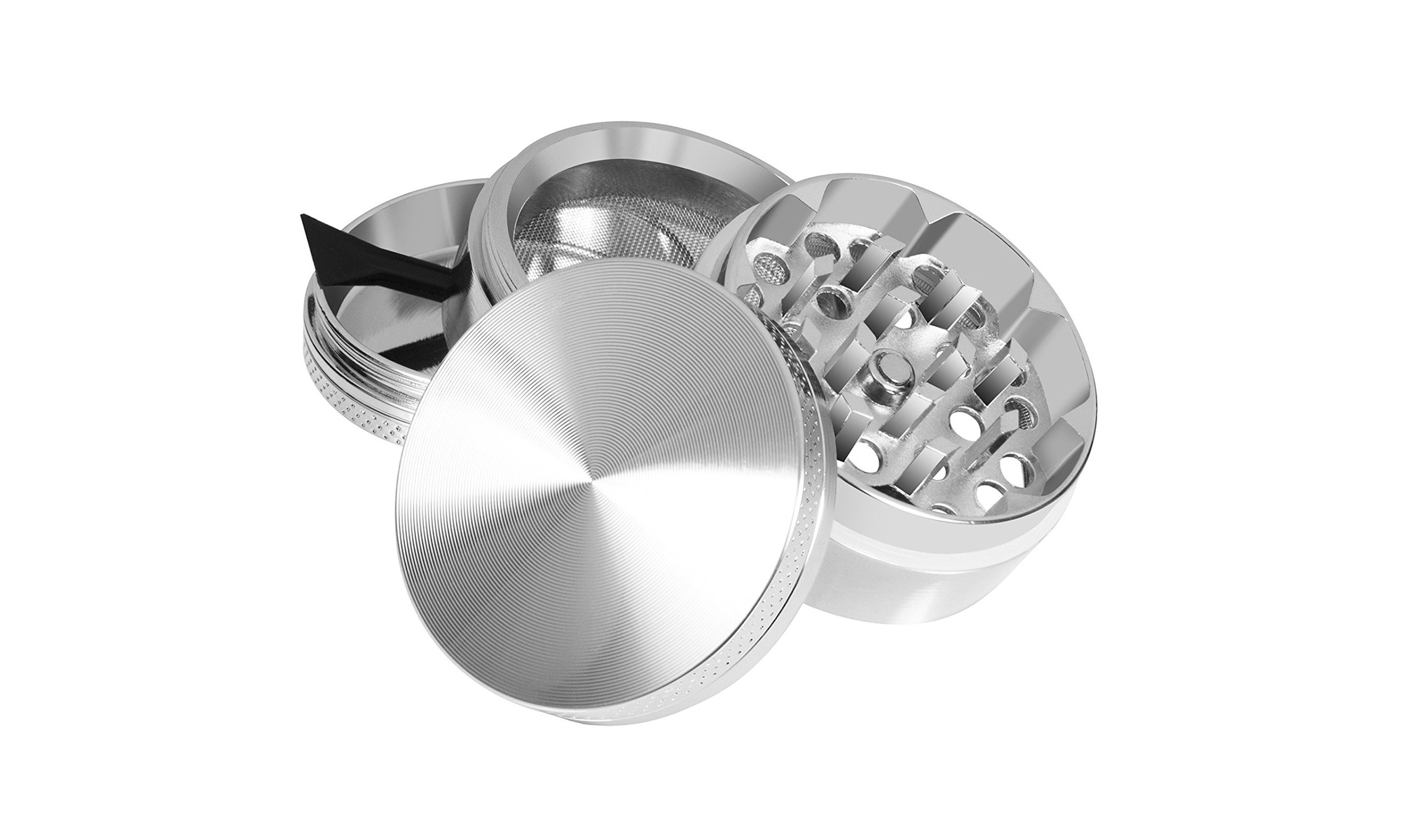 4-Layer Herb Grinders w/ Bonus Container (Small, Medium, Large)