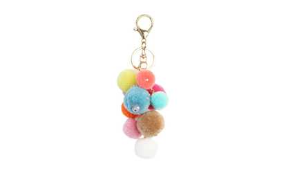 image for Multicolor Pom Pom Key Chain
