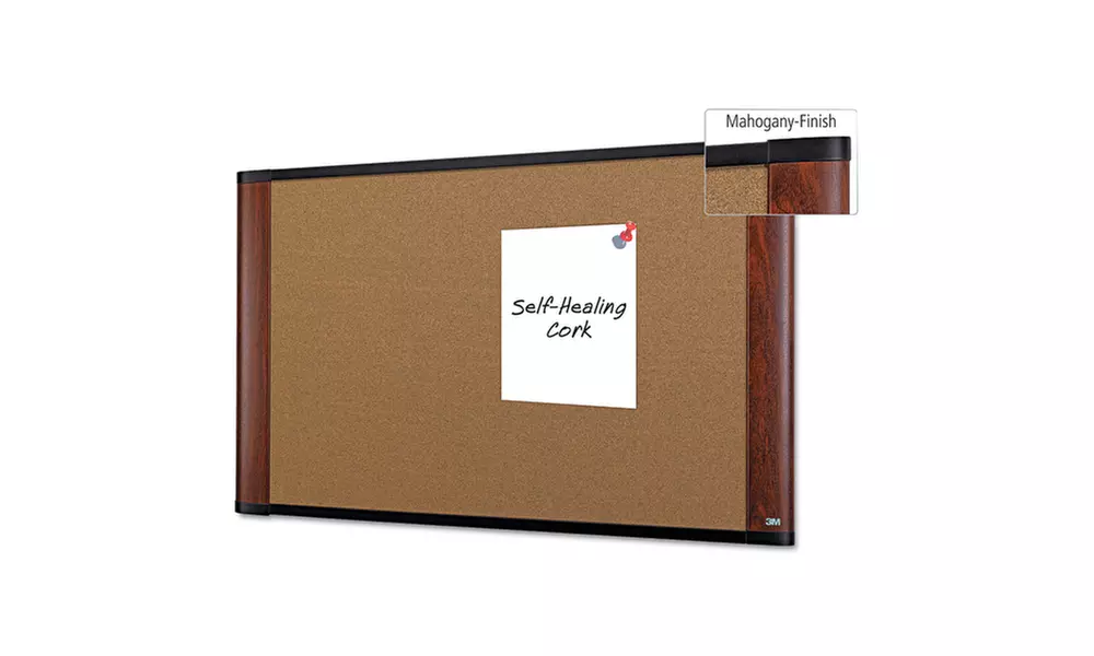 3M Widescreen Cork Board - Primary Image