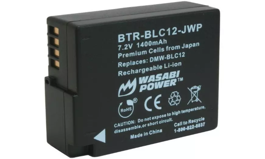Wasabi Power Replacement Battery for Panasonic DMW-BLC12 - Primary Image