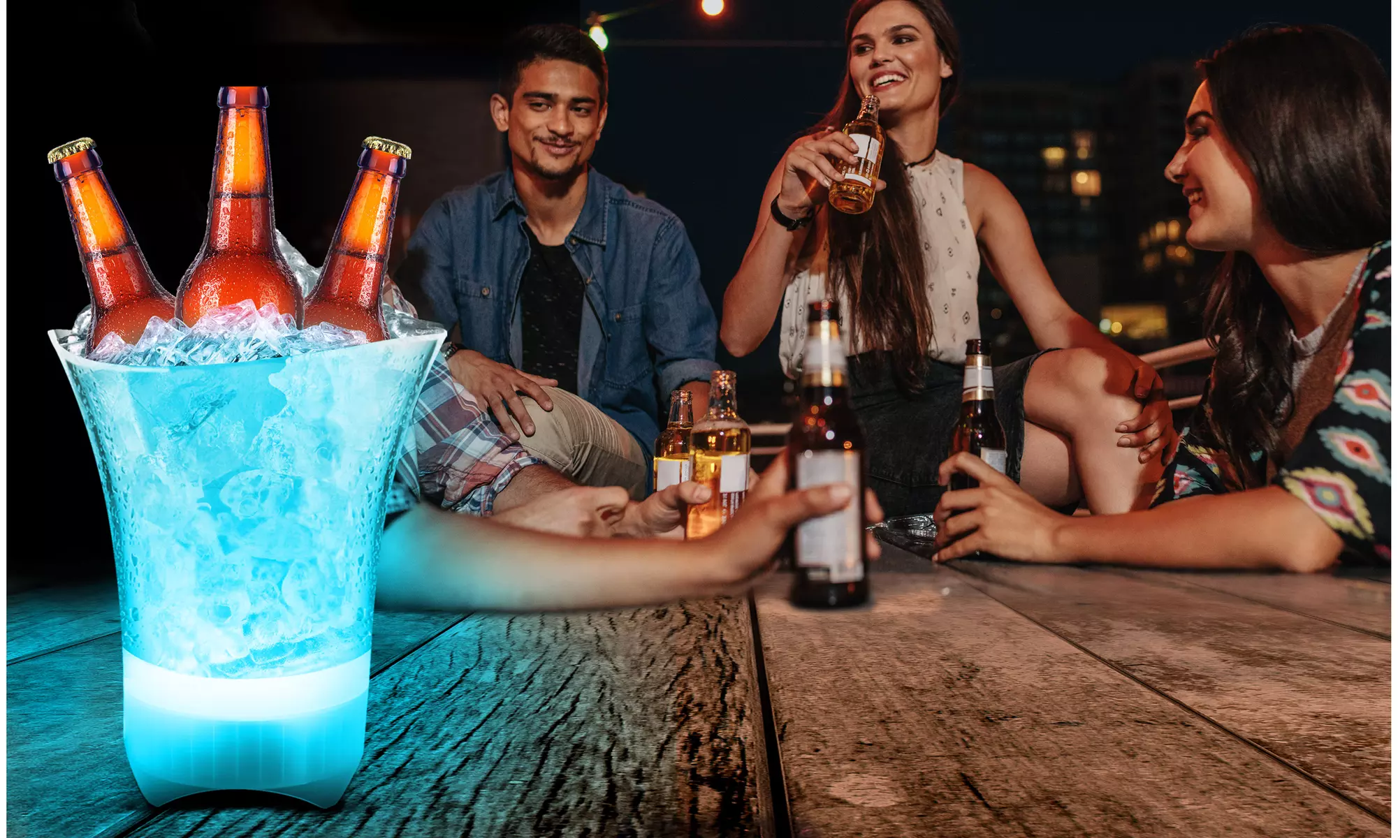 Aduro Amplify Chill LED Light Show Ice Bucket Speaker - Primary Image