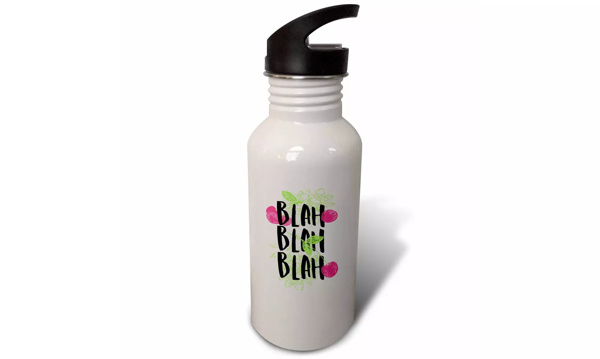  Straw Water Bottle Blah Blah Blah Cool Funny Quotes Saying  - Second Medium