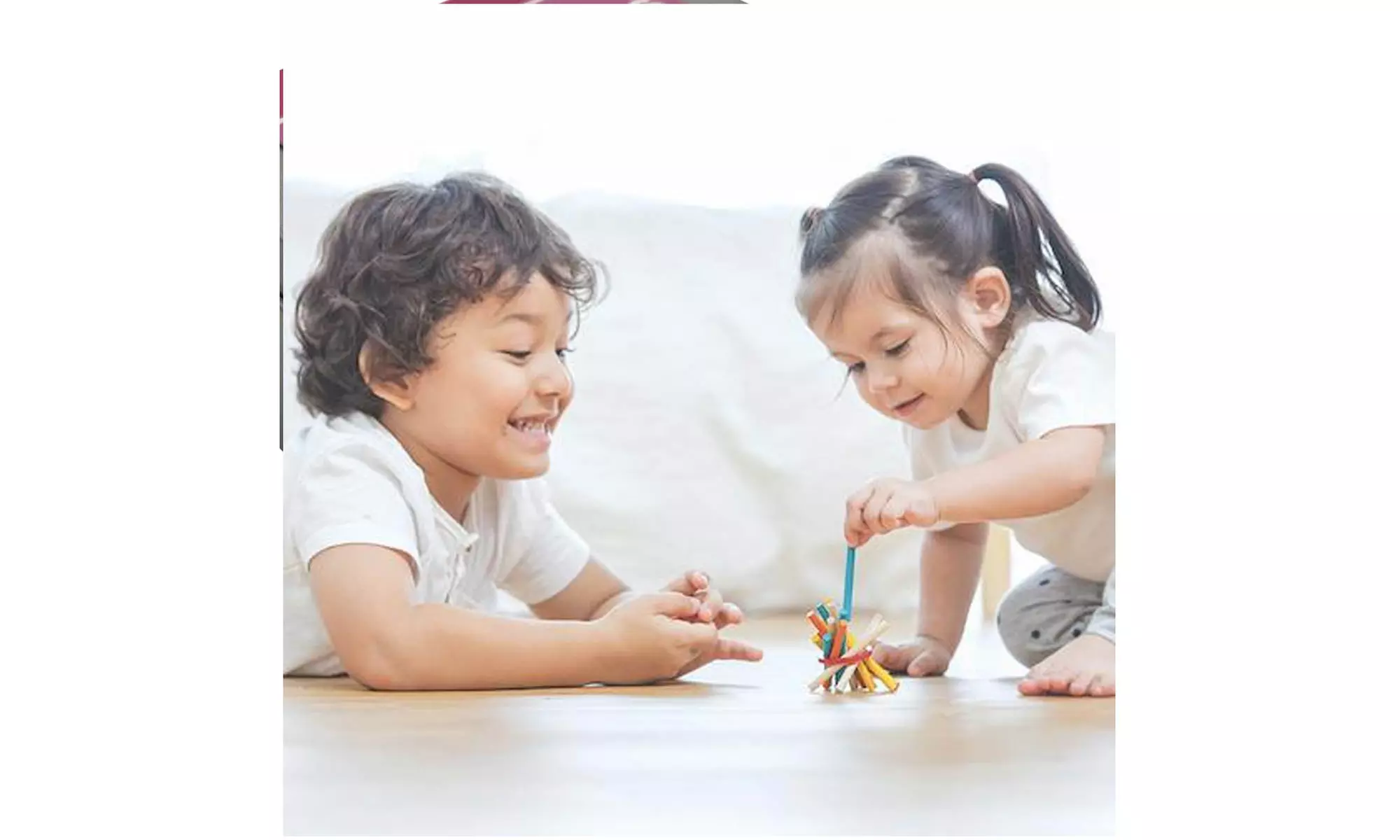 Zummy Pick up Sticks Educational Toys Wooden Toys for Kids Travel Games 