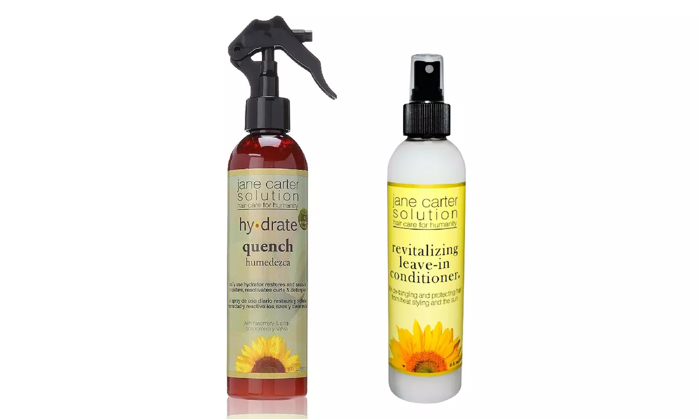 Jane Carter Revitalizing Leave-In Conditioner, 8 oz & Hydrate Quench, 8 oz Set - Primary Image