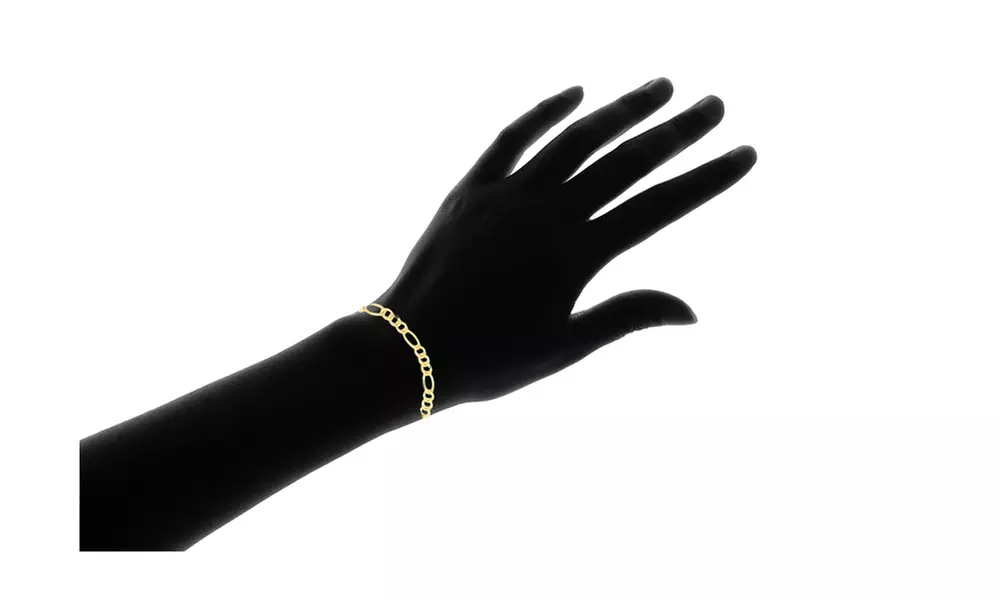 7.2MM Figaro Chain in 18K Solid  Gold by Moricci - Second Medium