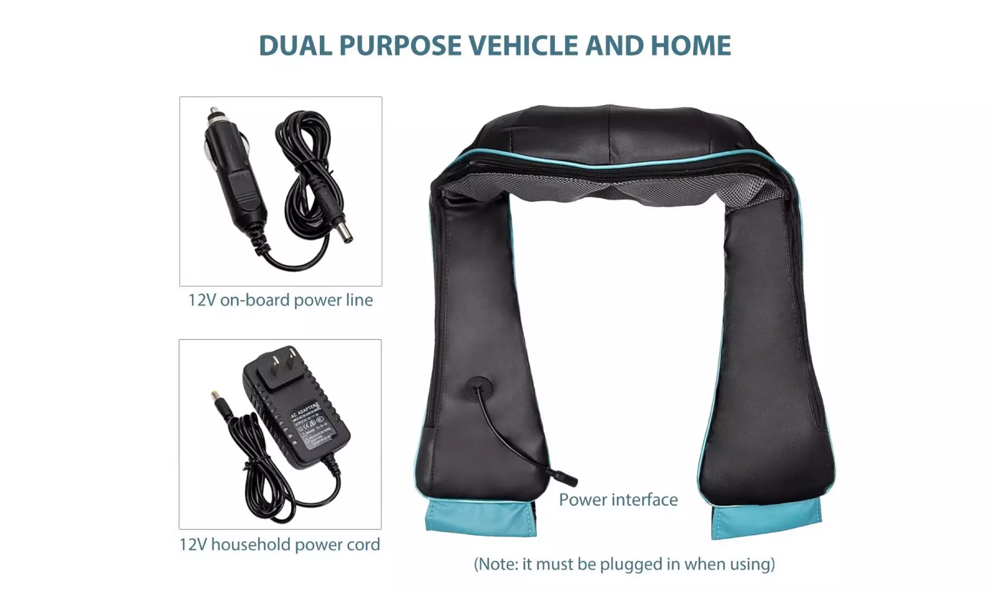 Shiatsu Neck Back Massager with Soothing Heat Muscle Deep Tissue Pain Relief