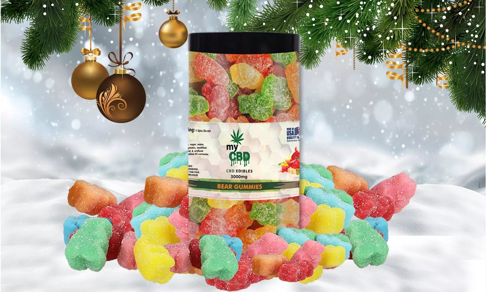 CBD Bear Gummies From myCBD (600mg, 1500mg or 3000mg) - Second Medium