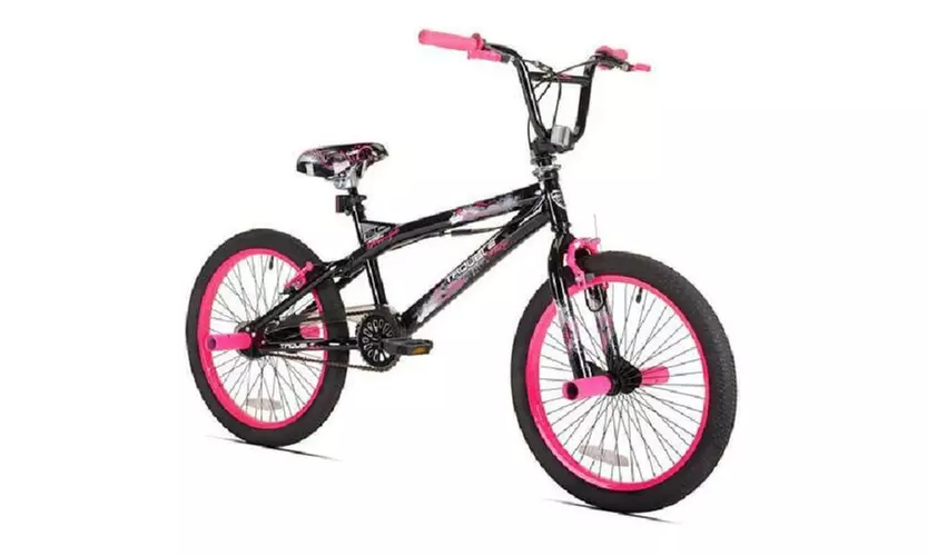 Kent 20" Girls', Trouble BMX Bike, Black/Pink, For Height Sizes 4'2" and Up - Primary Image