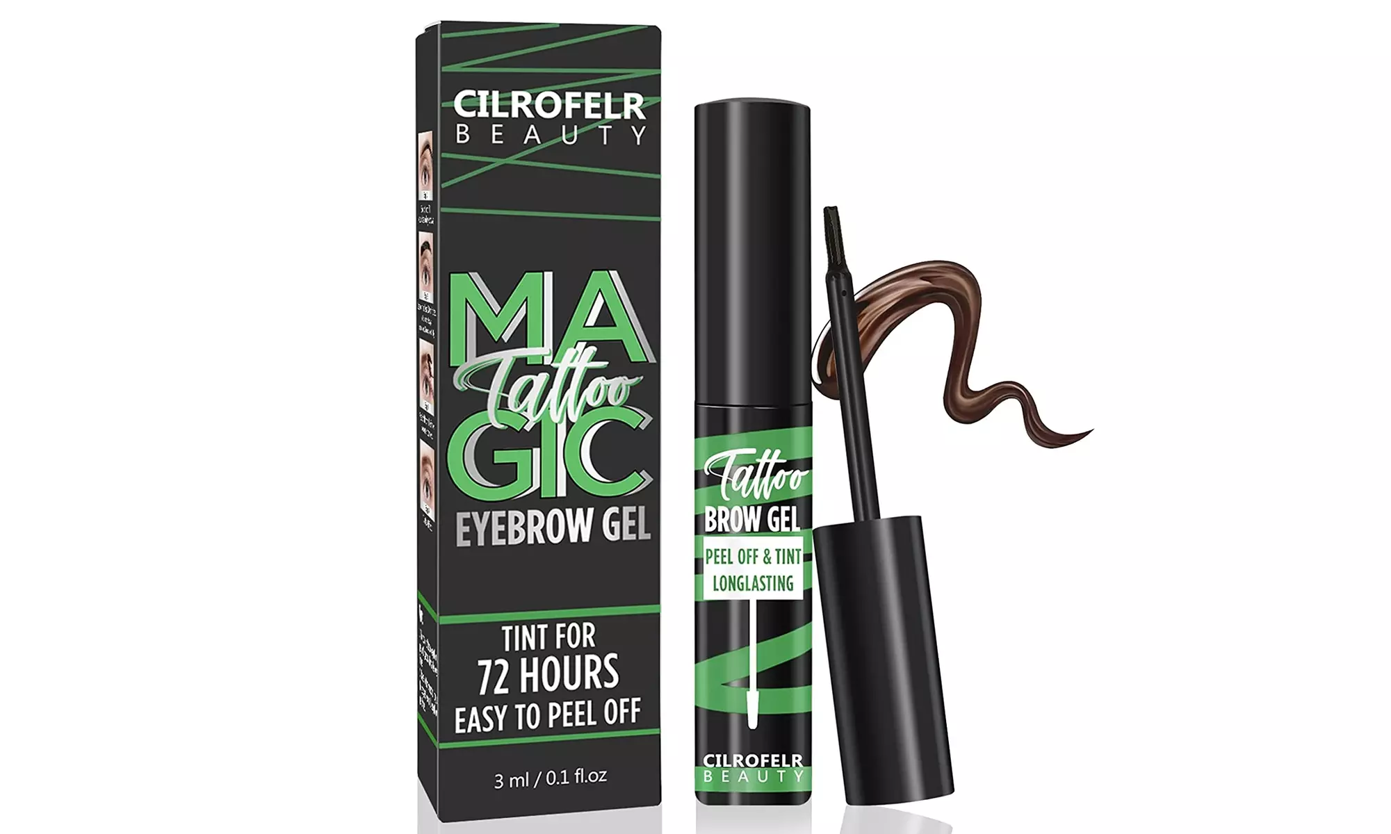Cilrofelr Peel Off Eyebrow Gel Tint, Upgrade Tattoo Brow Gel - Primary Image