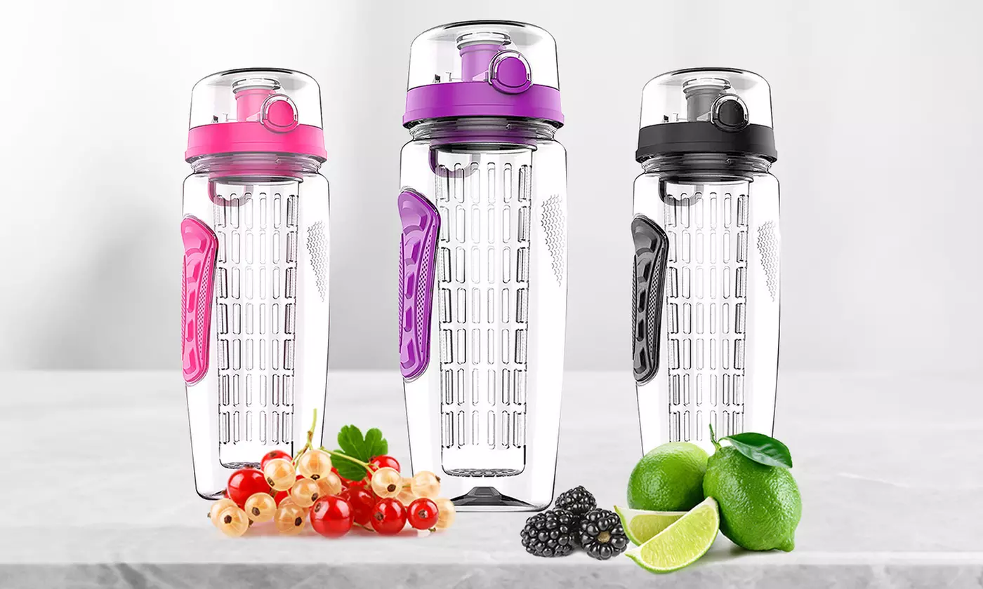 iMounTEK 32oz Fruit Infuser Water Bottle Flavored Water Infusion Bottle