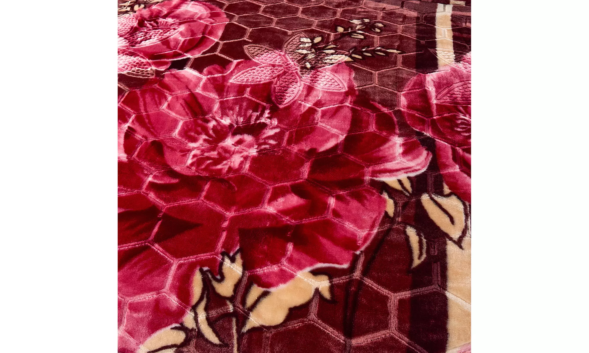 JML Heavy Fleece Blanket,2 Ply Printed Bed Blanket For King Size,85"x93",10Lb