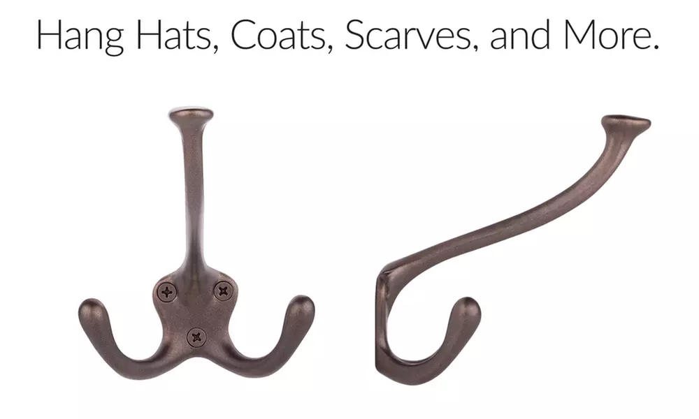 Molla Home Coat and Hat Hook, Oil Rubbed Bronze, Wall Mounted, 5-Piece - Second Medium