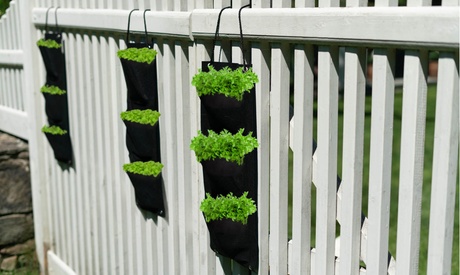 Reusable Eco-Fabric Garden Grow Bags-Choice of 1 2 or 4 Pack - 2 Style Options Black 1-Pack