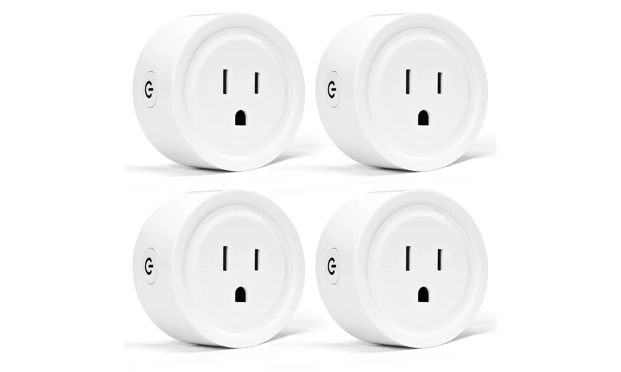 4pcs Smart Sockets Mini Wifi Smart Plug Outlet Remote Control Home Appliances - Primary Image