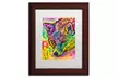 Dean Russo 'Fox' Matted Wood Framed Art - Second Medium
