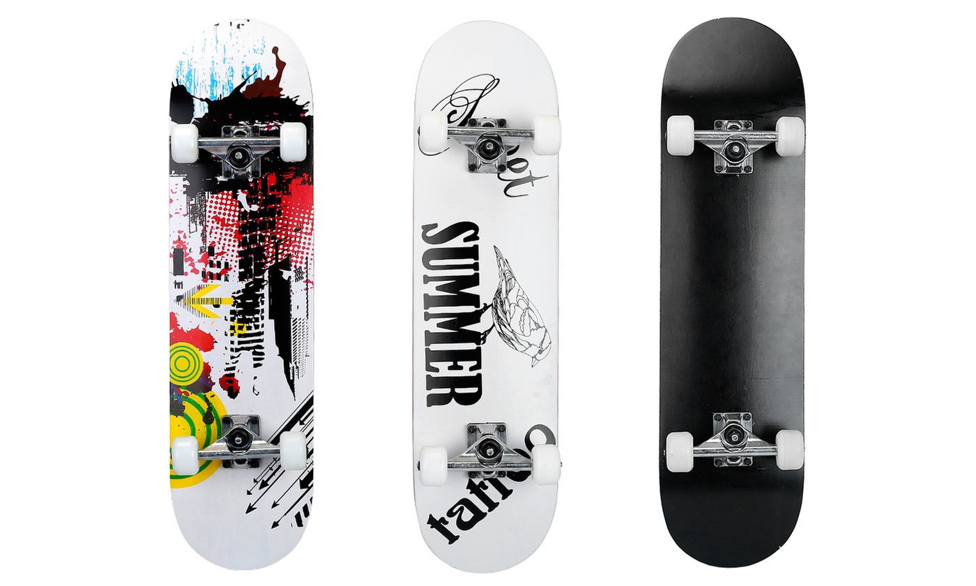 LakeForest 31"x8" Complete Standard Skateboard for Beginners 9-Layer Maple Deck