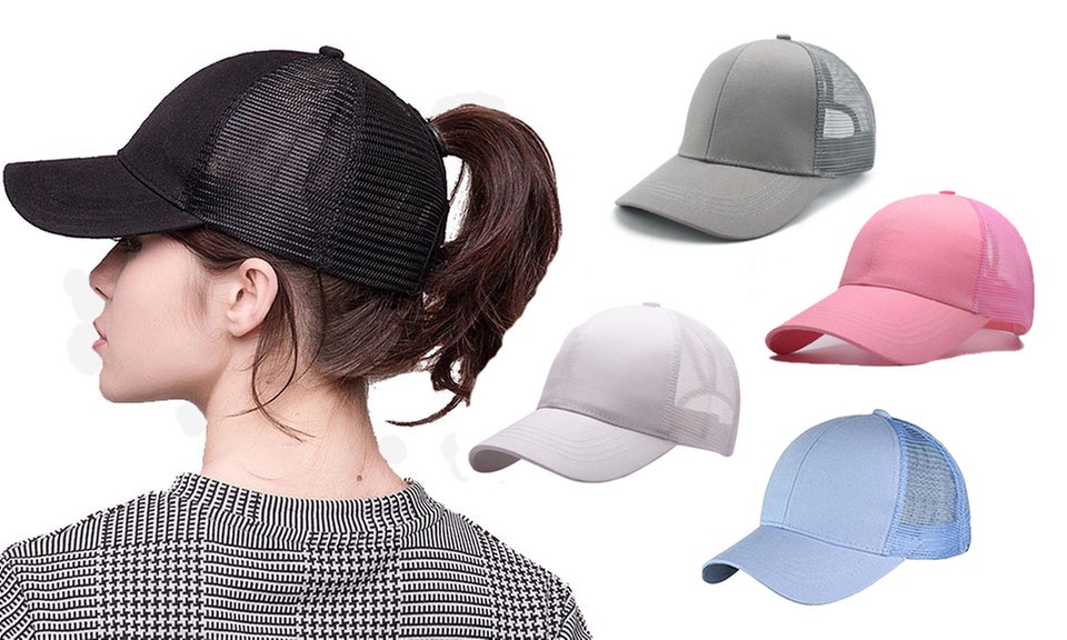 Ponytail Baseball Cap Hat - Primary Image