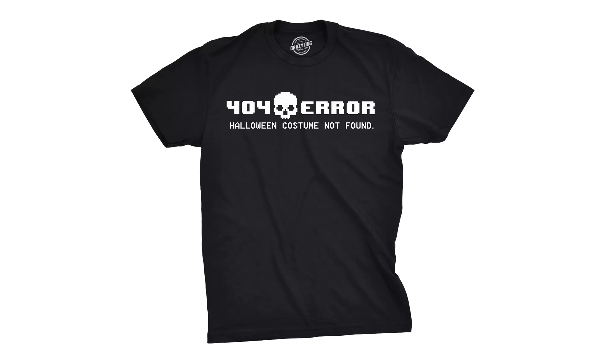 404 Error Costume Not Found T Shirt Funny Halloween Nerdy Internet Tee - Primary Image