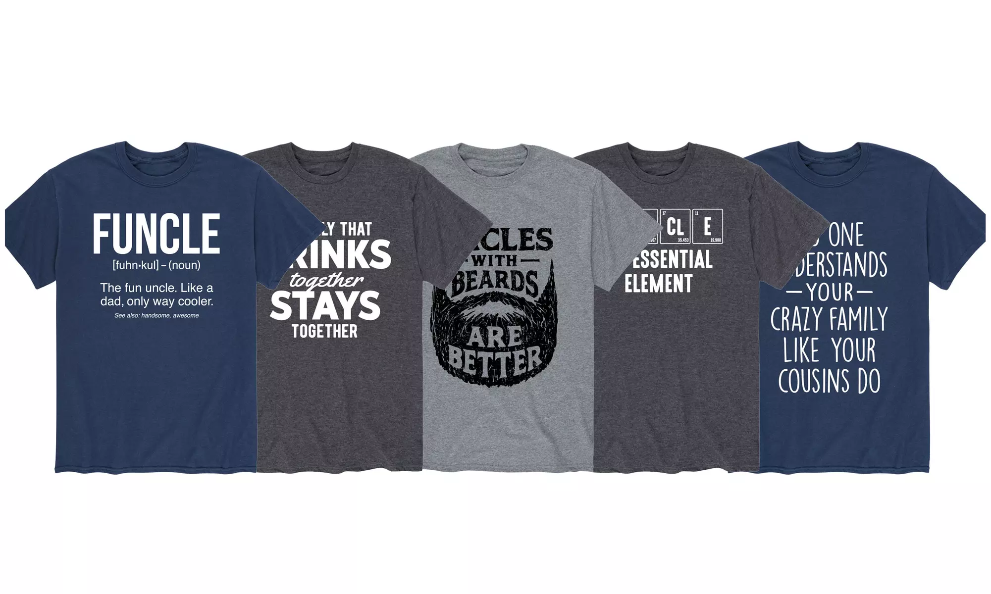 Funny Uncle & Cousin Tees - Primary Image