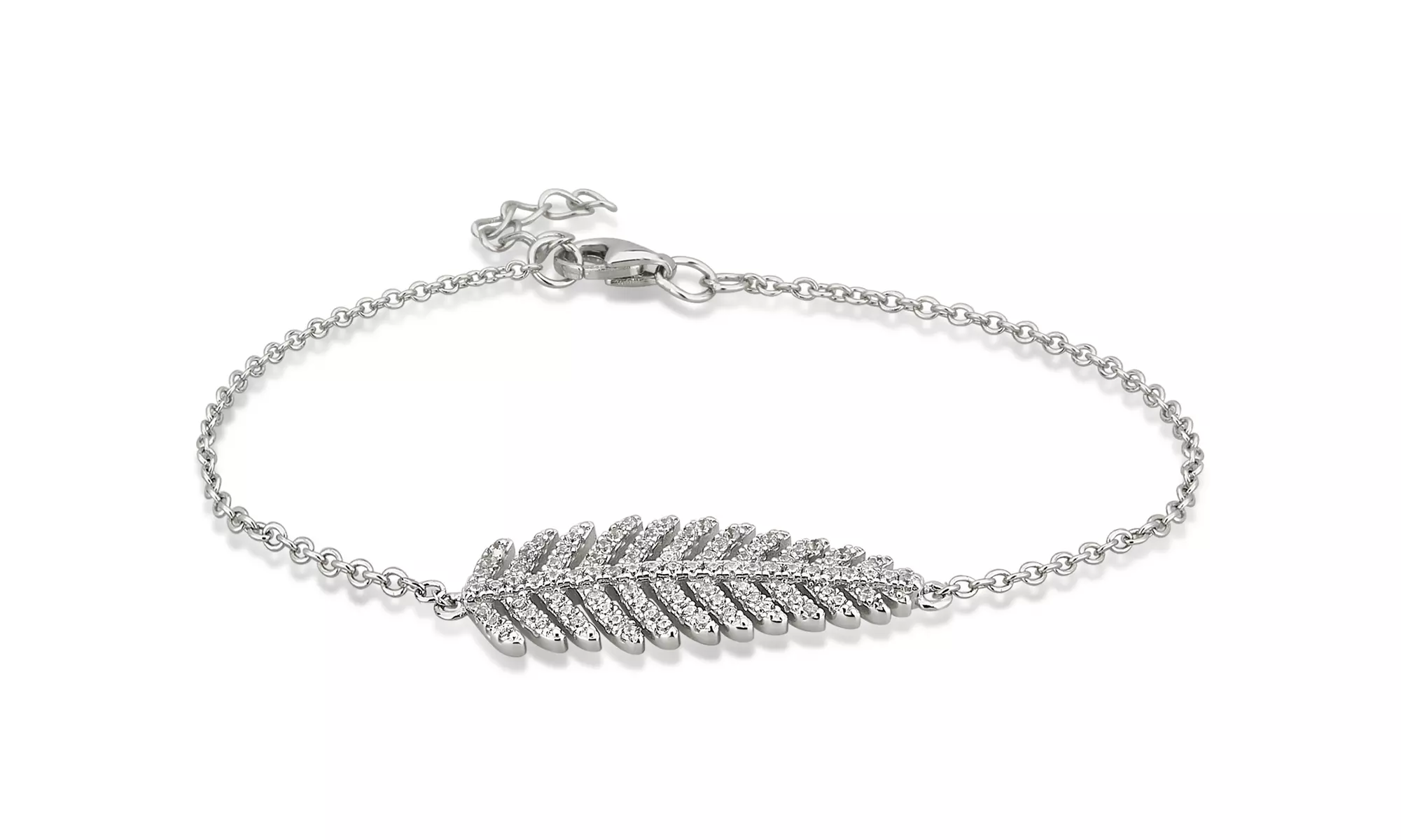 Cubic Zirconia Bracelet in Sterling Silver by L'Artiste - Primary Image