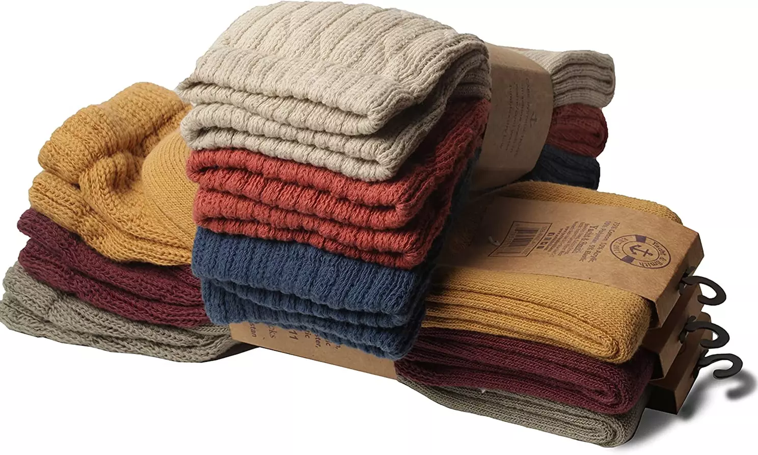 6 Pairs of Womens Slouch Socks, Scrunchie Boot Sock Colorful