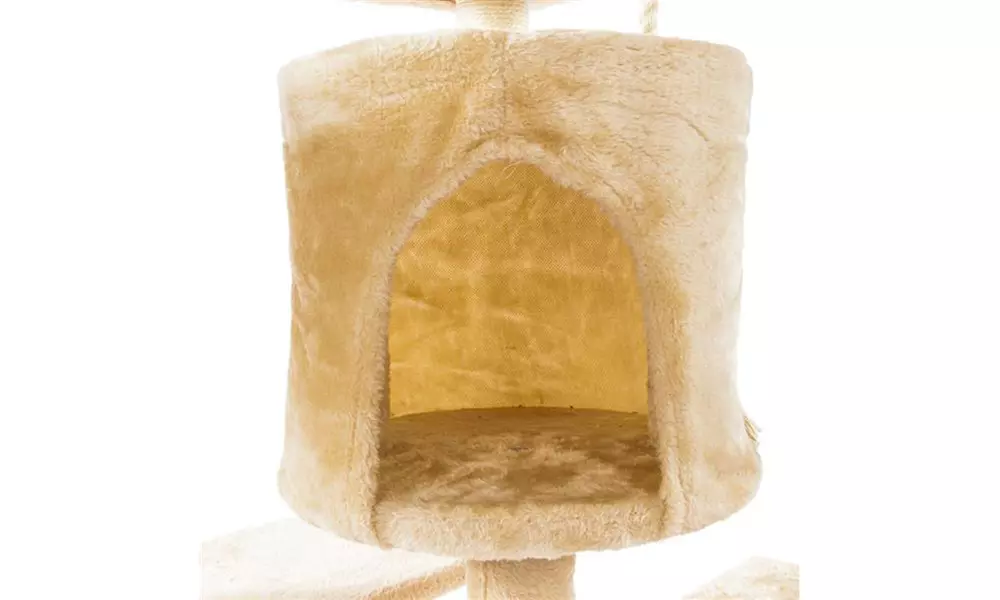 80" Plush Cat Tower with Sisal Rope