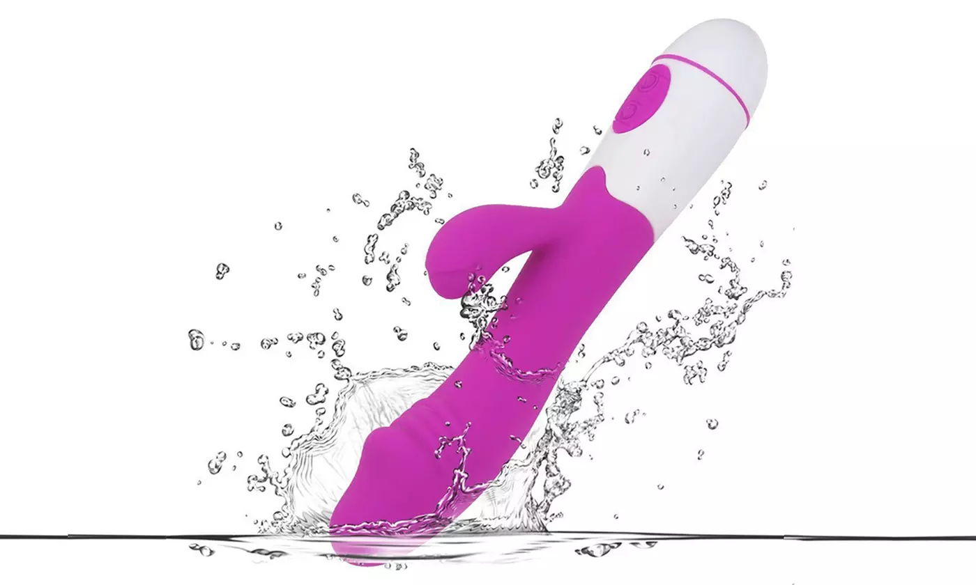 Sex Toy 30 Modes Rabbit Vibrating G-spot Waterproof Dildo - Primary Image