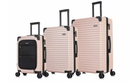 DUKAP Tour 3 Piece Luggage Set 20 /24 /28 Pink