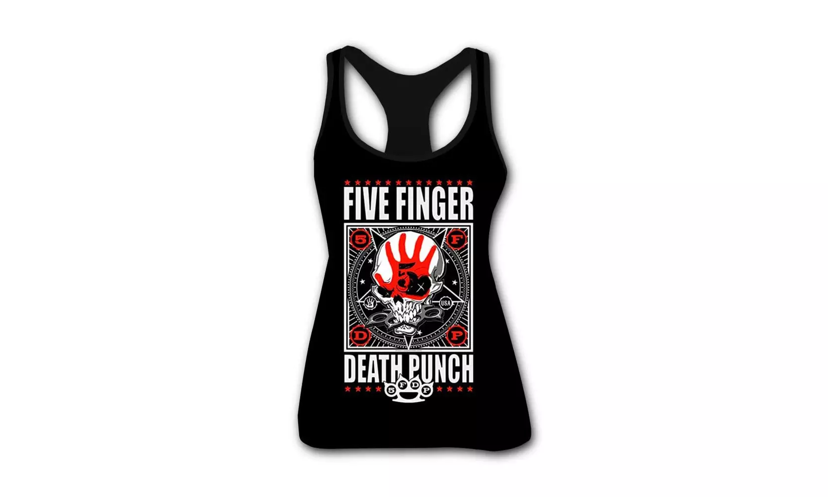 MIWOW Women's Five Finger Death Punch Band Summer Workout Racerback Tank Top - Primary Image