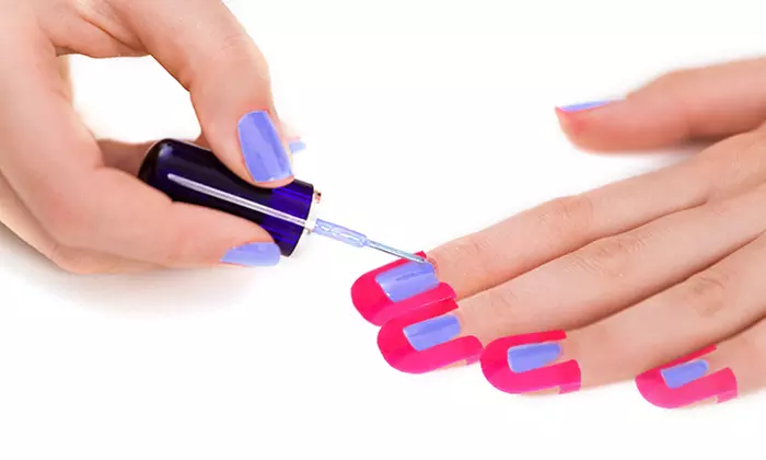 Nail Polish Application Protectors Stencil Kit (26 Pcs) - Second Medium