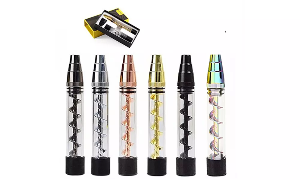 New Twisted Glass Smoke Pipe Portable  Easy To Clean Glass Pipe