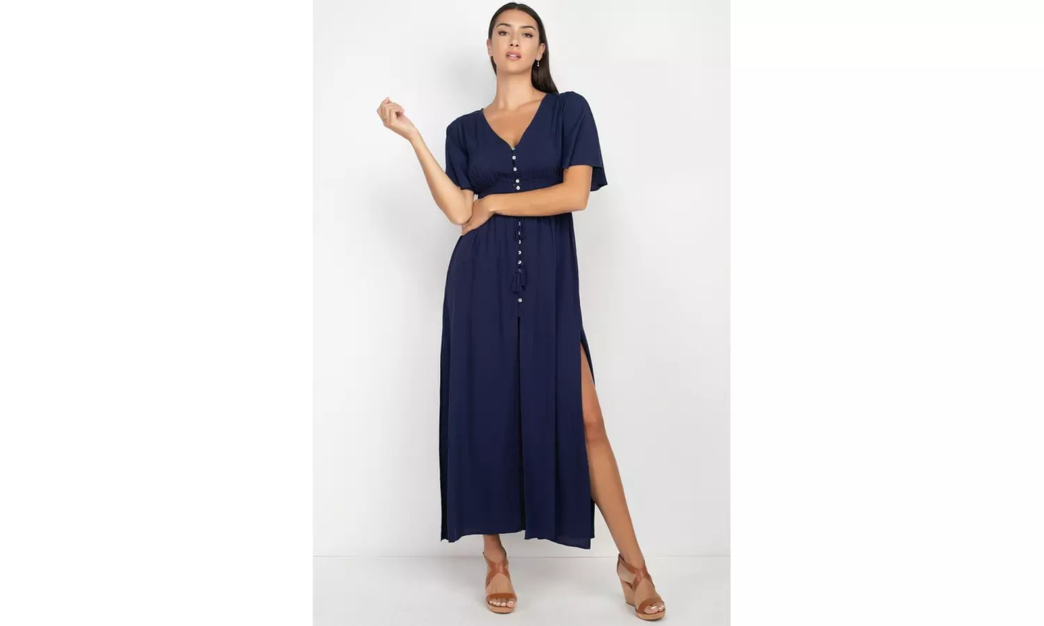 chinese dress ladies Elegant Saylor Maxi Dress in Black main image 1