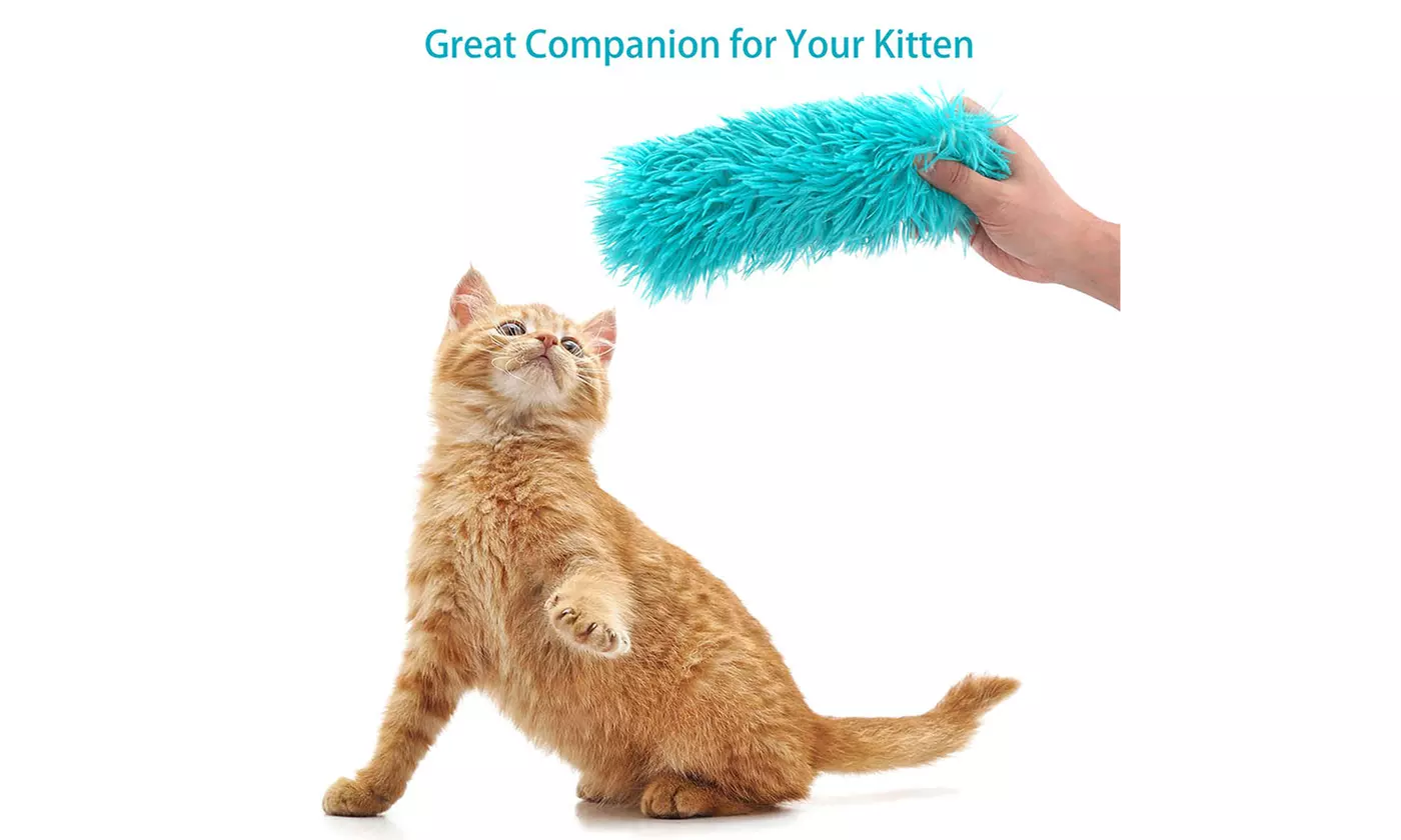 Four-Pc ItBelongs2U Plush Catnip Cat Toys Crinkle Sound Cat Pillows Kicker Toys
