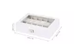 12 Grids Leather Watch Organizer Display Box Storage Case with Glass Lid - Second Medium