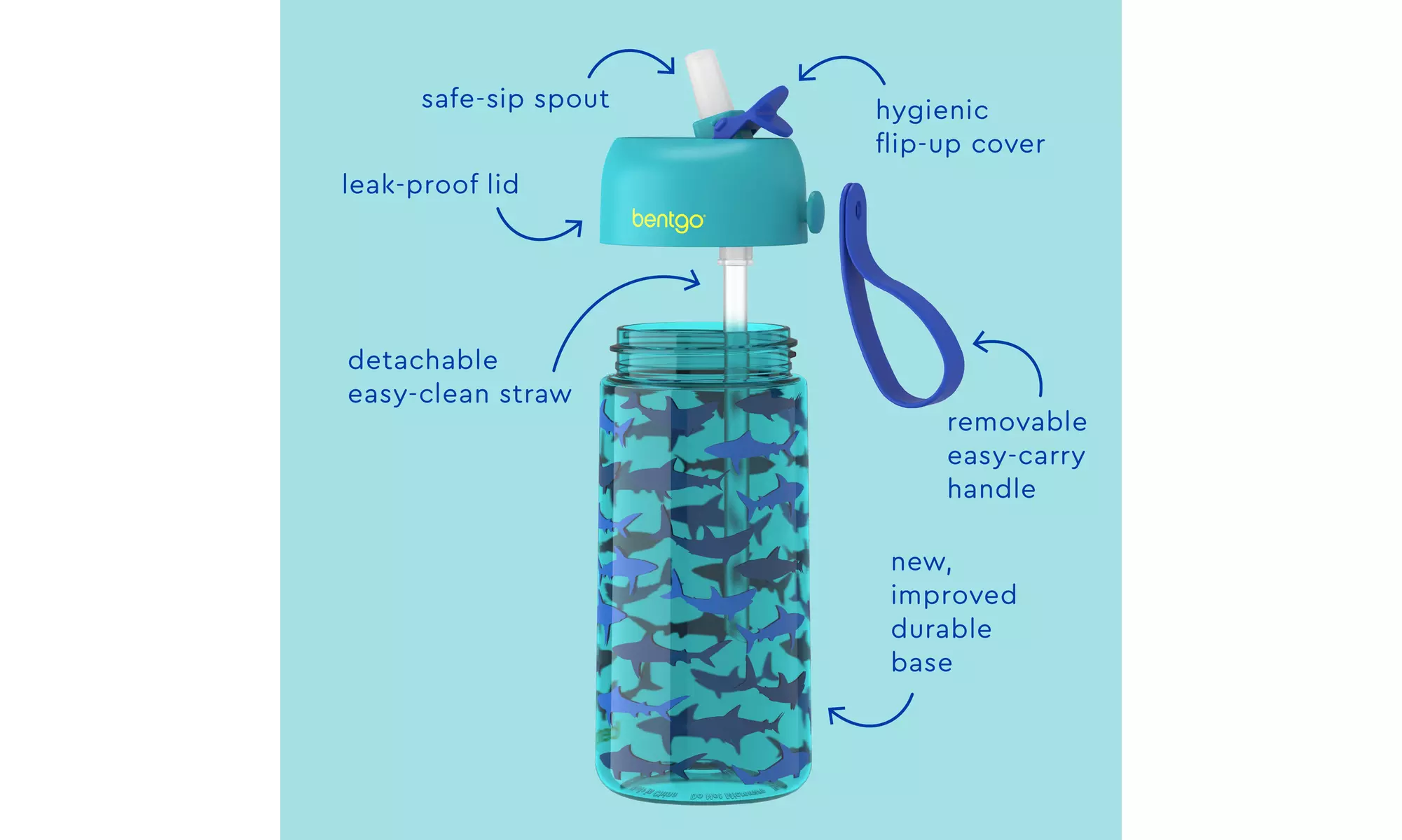 Bentgo Kids Water Bottle (1 and 2 Pack options)