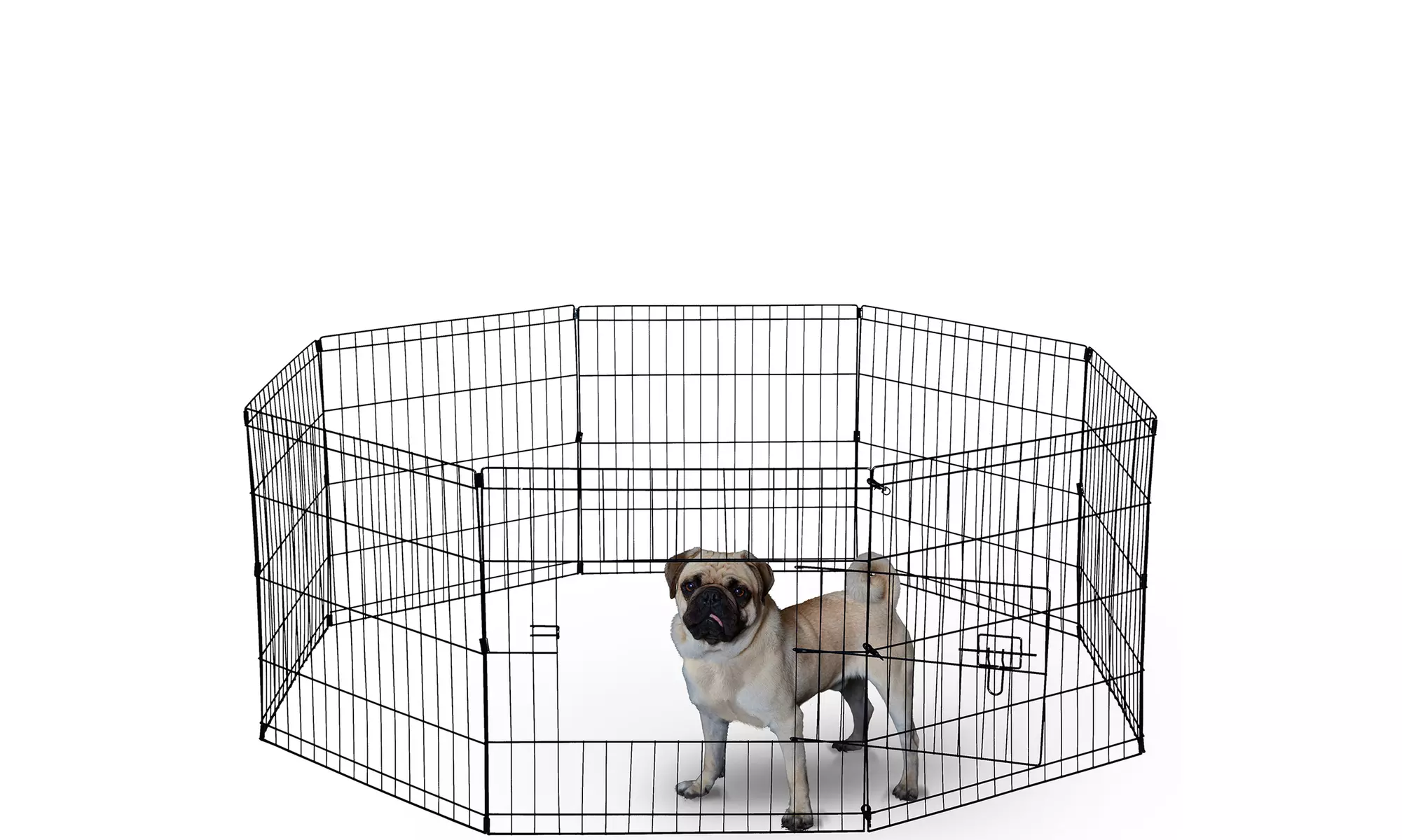 Paws & Pals Portable Metal Wire Pet Playpen Kennel - Primary Image